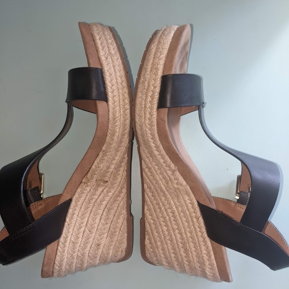 Kenneth Cole Reaction  Women's Card Wedge Espadrille Sandals - 6.5